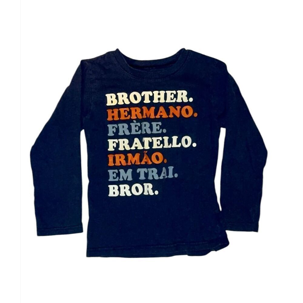 Carters “brother” navy blue l/s shirt